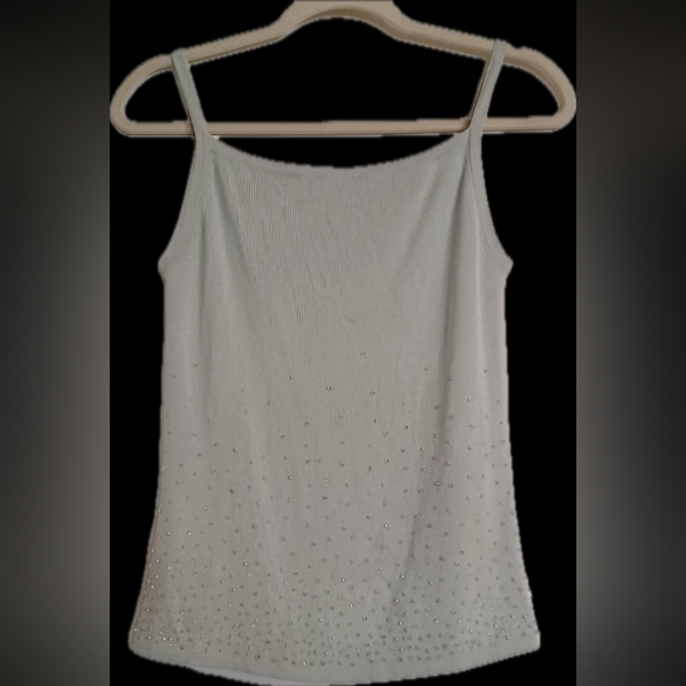 Harold's Elegant Light Mint Camisole with Beading